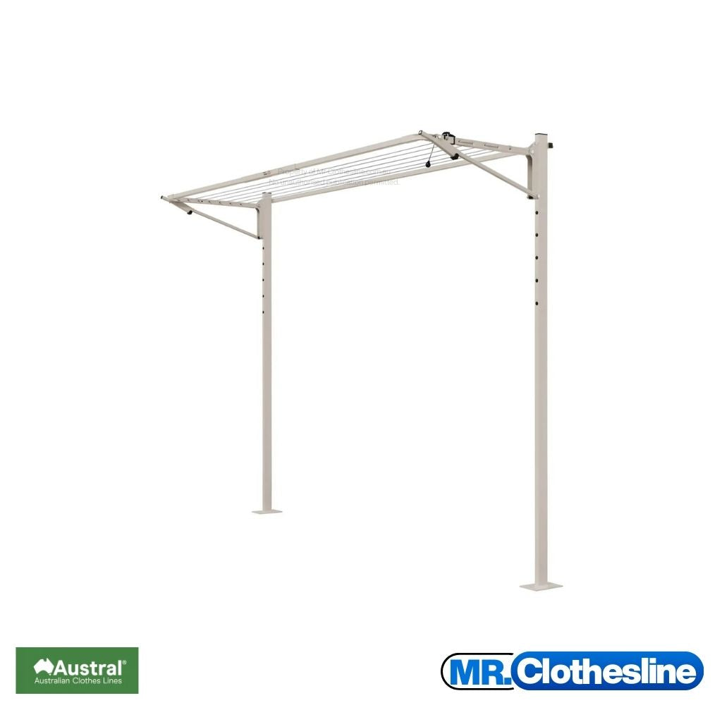 AustralSlenderline 16 with a Base Plate Kit for installation on top of concrete. Colour Dune.
