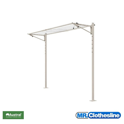 AustralSlenderline 16 with a Base Plate Kit for installation on top of concrete. Colour Dune.