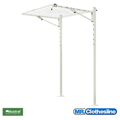 Austral Unit Line  with a Base Plate Kit for installation on top of concrete. Colour Surfmist.