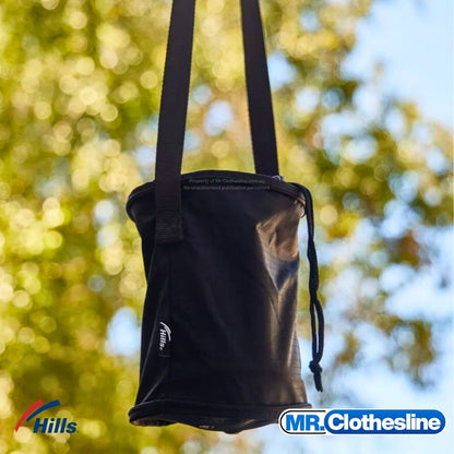 Hills Peg bag hanging outside.